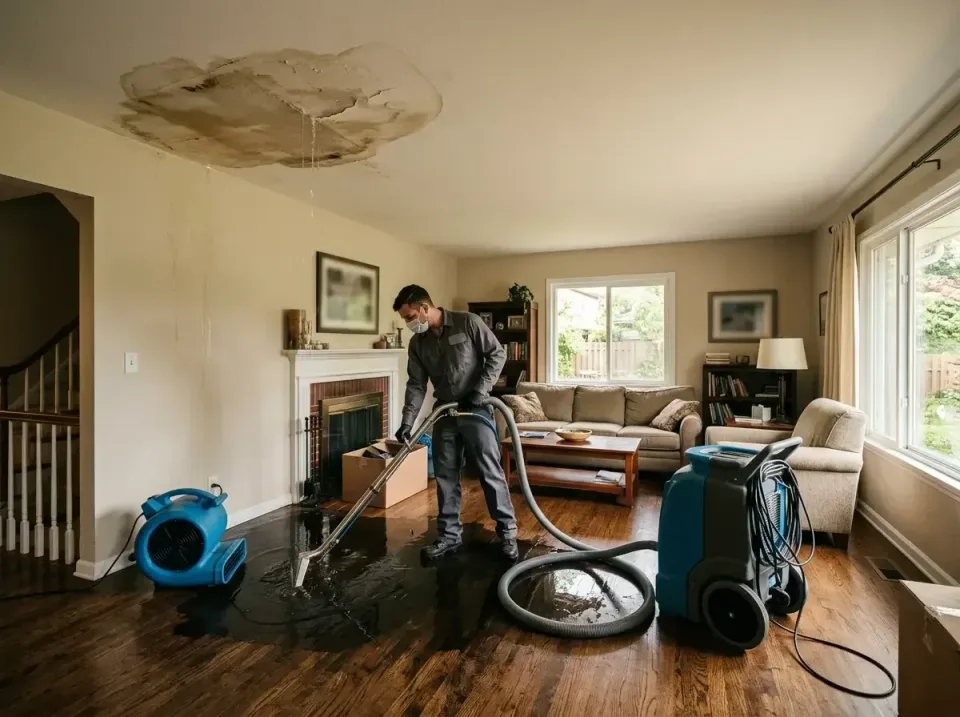 attic-pipe-burst-ceiling-drip-008 — frequently asked questions, Water Damage Restoration & Carpet Care in Laurel, MD